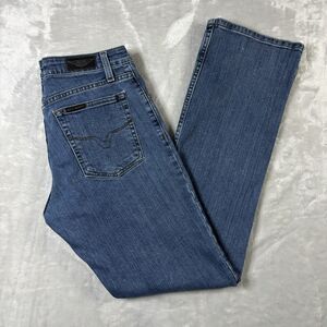 Harley Davidson Women’s Jeans, Blue Denim Straight Leg Motorcycle Size 6